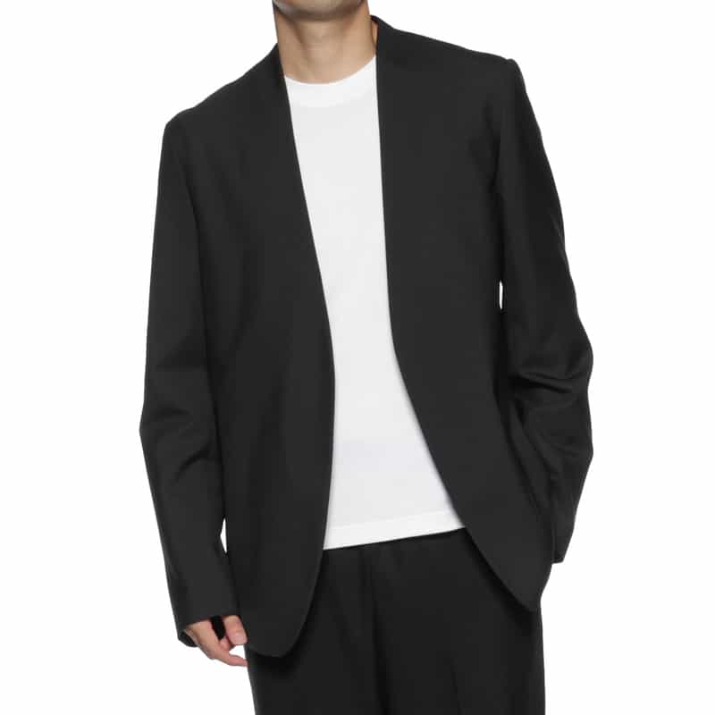 MAISON MARGIELA MAISON MARGLELA＜メゾンマルジェラ＞ ノーカラージャケット BLACK