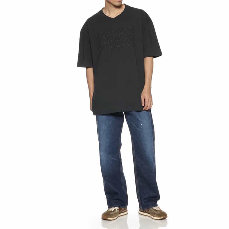 MAISON MARGIELA MAISON MARGLELA＜メゾンマルジェラ＞ ロゴ入りTシャツ DARK GRAY