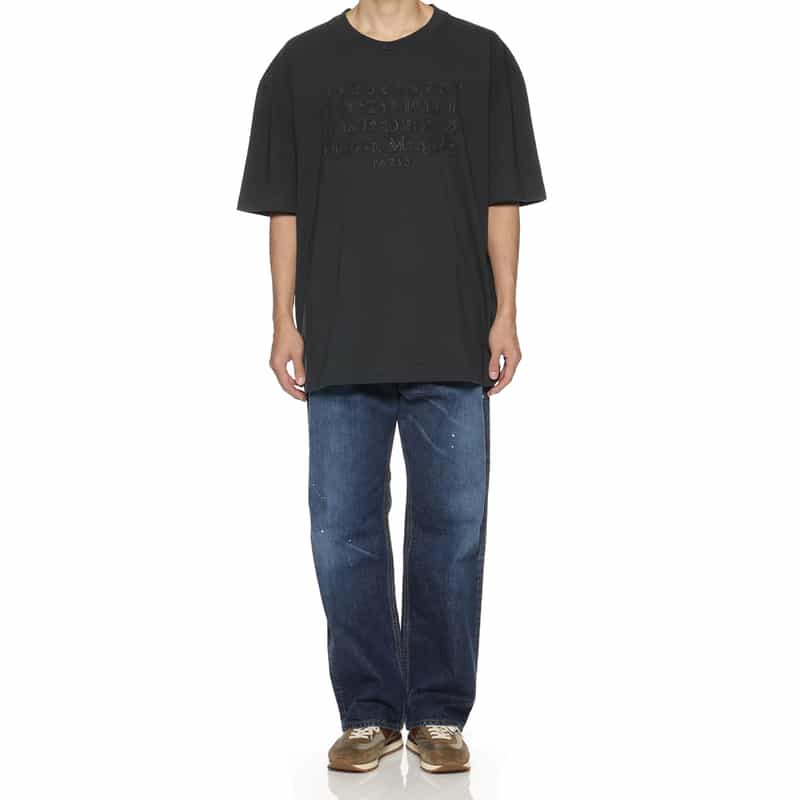MAISON MARGIELA MAISON MARGLELA＜メゾンマルジェラ＞ ロゴ入りTシャツ DARK GRAY