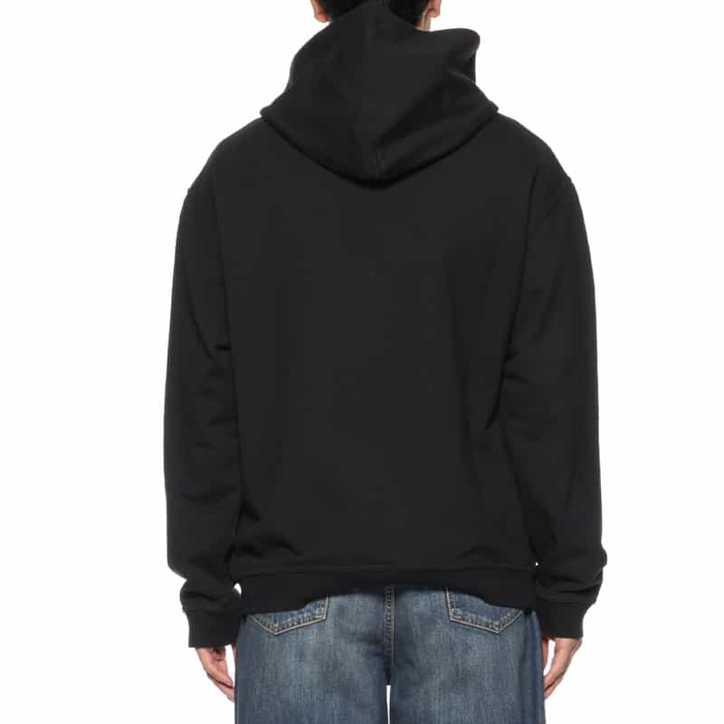 MAISON MARGIELA MAISON MARGLELA＜メゾンマルジェラ＞ ロゴ入りスウェットフーディ BLACK