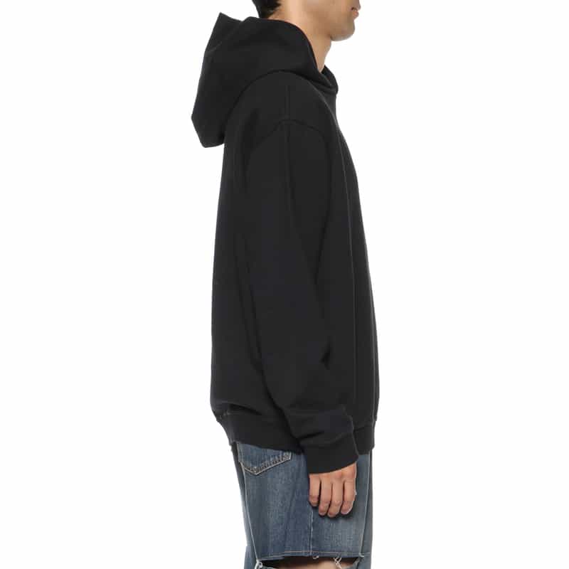 MAISON MARGIELA MAISON MARGLELA＜メゾンマルジェラ＞ ロゴ入りスウェットフーディ BLACK