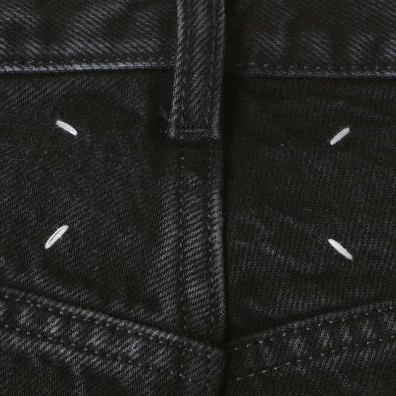 MAISON MARGIELA MAISON MARGLELA＜メゾンマルジェラ＞ ストレートデニムパンツ BLACK