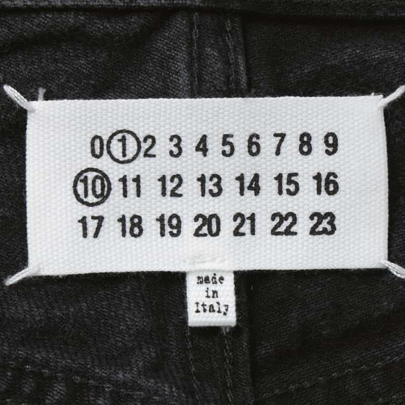 MAISON MARGIELA MAISON MARGLELA＜メゾンマルジェラ＞ ストレートデニムパンツ BLACK