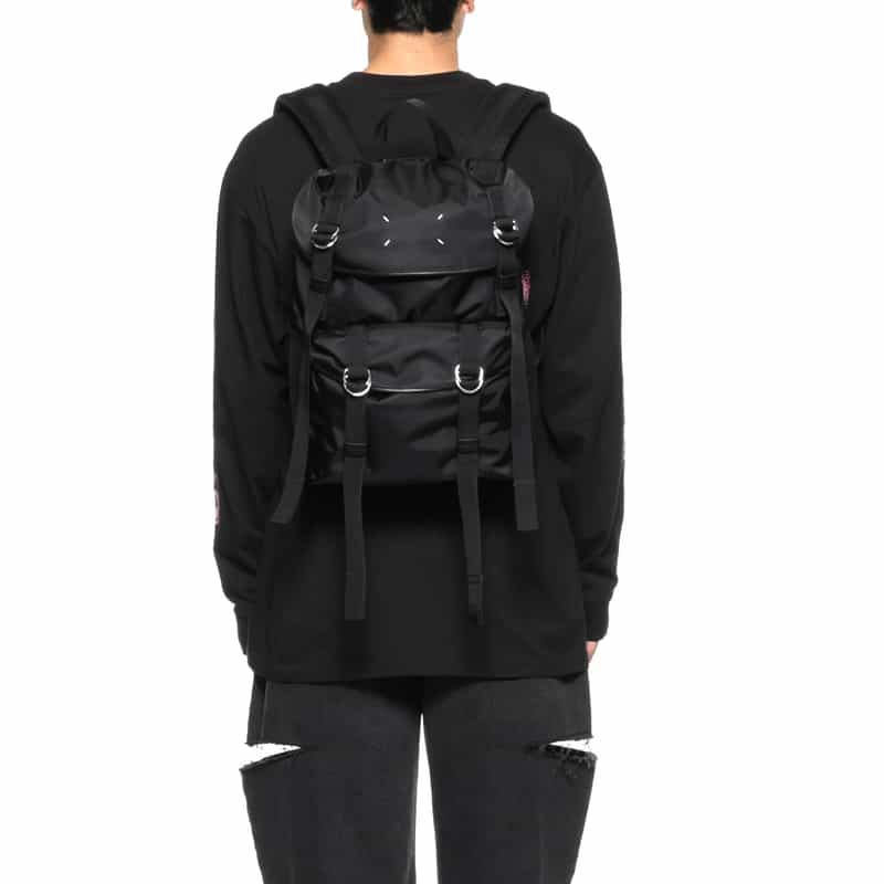 MAISON MARGIELA MAISON MARGLELA＜メゾンマルジェラ＞ ナイロンバックパック BLACK