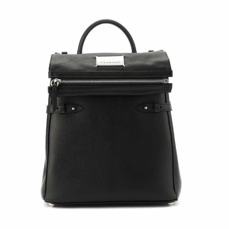 MAISON MARGIELA MAISON MARGLELA＜メゾンマルジェラ＞ レザーハンドバッグ BLACK