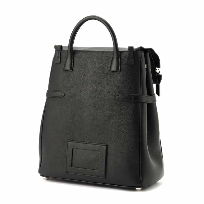 MAISON MARGIELA MAISON MARGLELA＜メゾンマルジェラ＞ レザーハンドバッグ BLACK