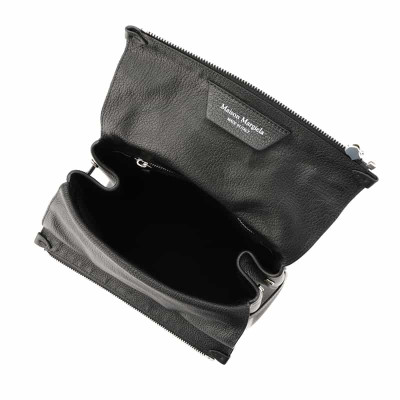 MAISON MARGIELA MAISON MARGLELA＜メゾンマルジェラ＞ レザーハンドバッグ BLACK