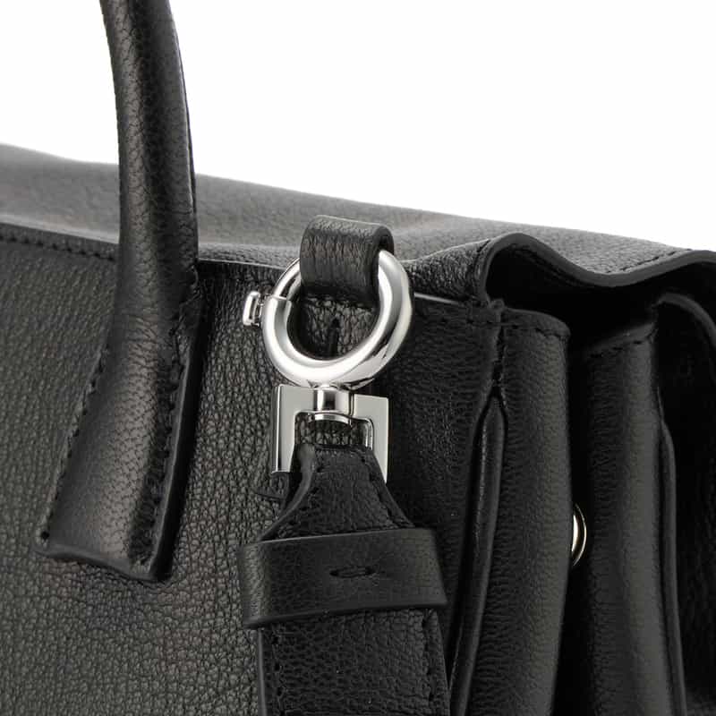 MAISON MARGIELA MAISON MARGLELA＜メゾンマルジェラ＞ レザーハンドバッグ BLACK