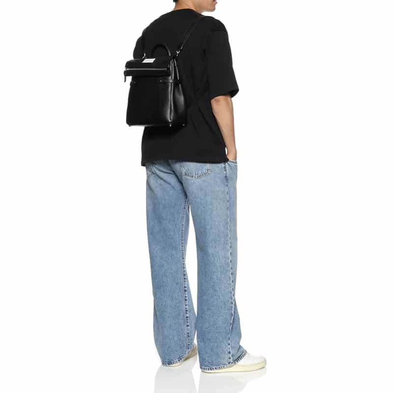 MAISON MARGIELA MAISON MARGLELA＜メゾンマルジェラ＞ レザーハンドバッグ BLACK