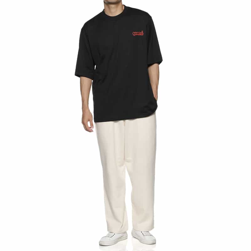 MARNI MARNI＜マルニ＞ バーニーズ　ニューヨーク限定 ロゴ入りTシャツ BLACK