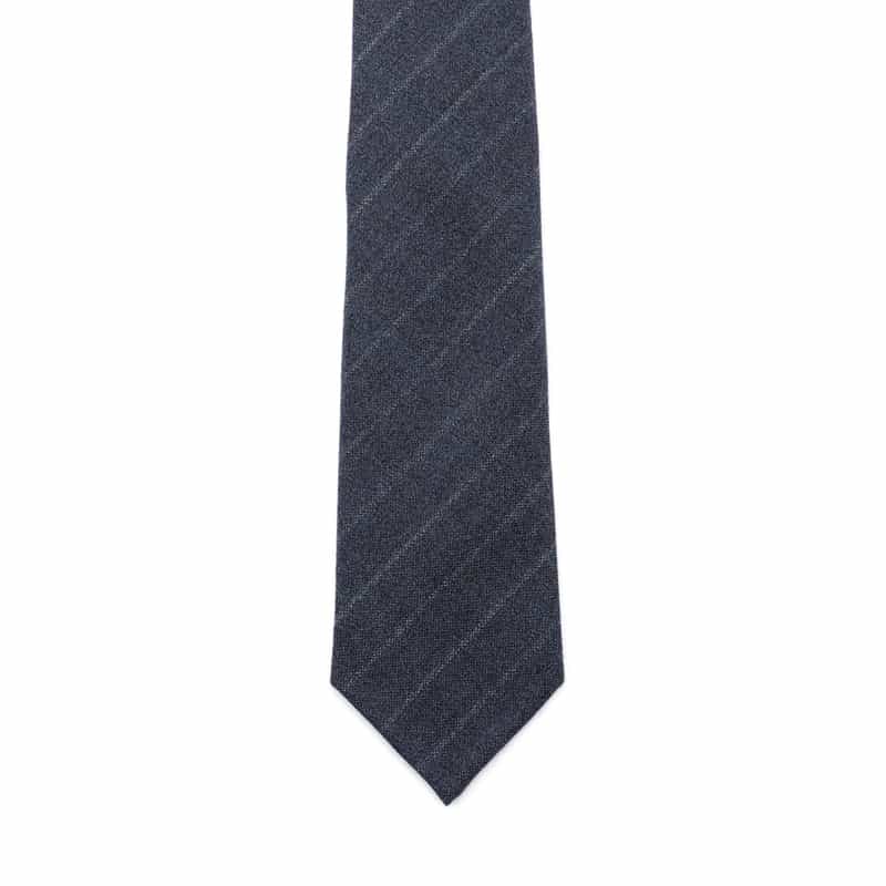 BARNEYS NEW YORK ストライプ柄タイ NAVY