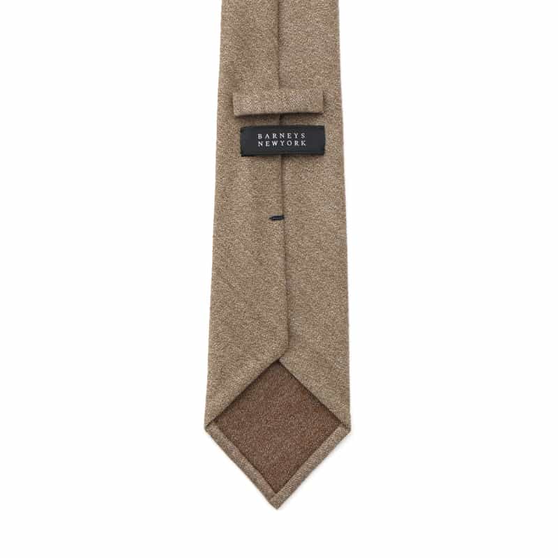 BARNEYS NEW YORK ウールソリッドタイ BEIGE