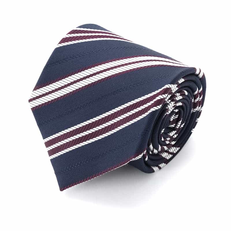 BARNEYS NEW YORK ストライプ柄タイ NAVY
