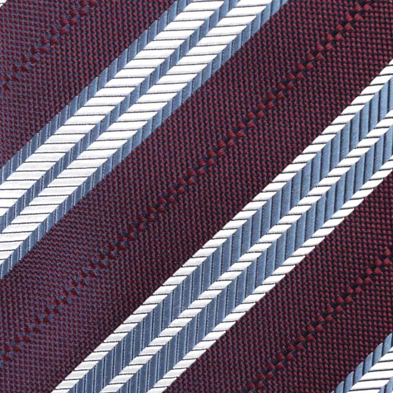 BARNEYS NEW YORK ストライプ柄タイ WINE