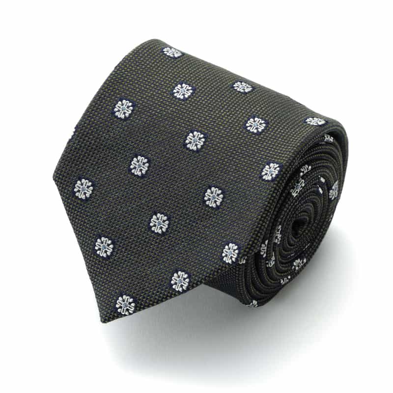 BARNEYS NEW YORK 小紋柄タイ KHAKI