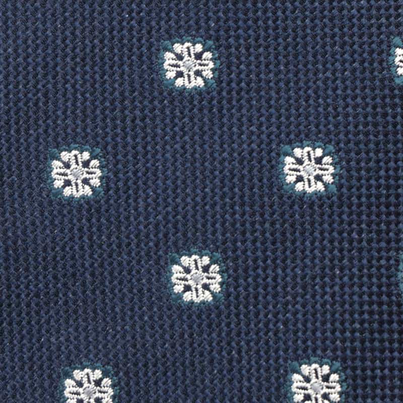 BARNEYS NEW YORK 小紋柄タイ NAVY