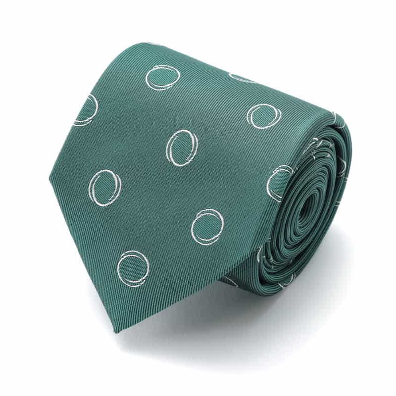 BARNEYS NEW YORK サークル小紋柄タイ GREEN