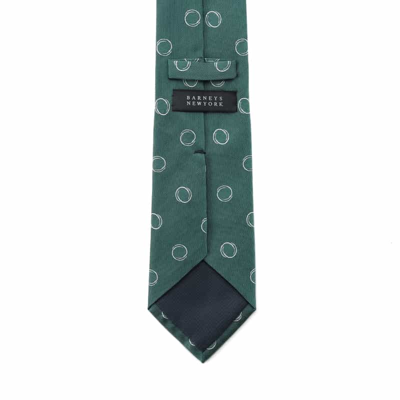 BARNEYS NEW YORK サークル小紋柄タイ GREEN
