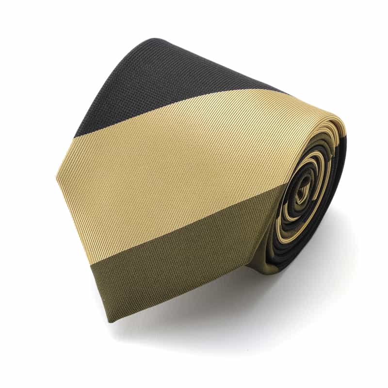 BARNEYS NEW YORK ストライプ柄タイ KHAKI