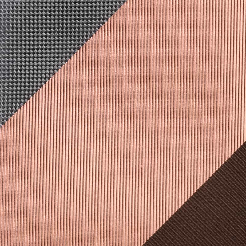 BARNEYS NEW YORK ストライプ柄タイ PINK