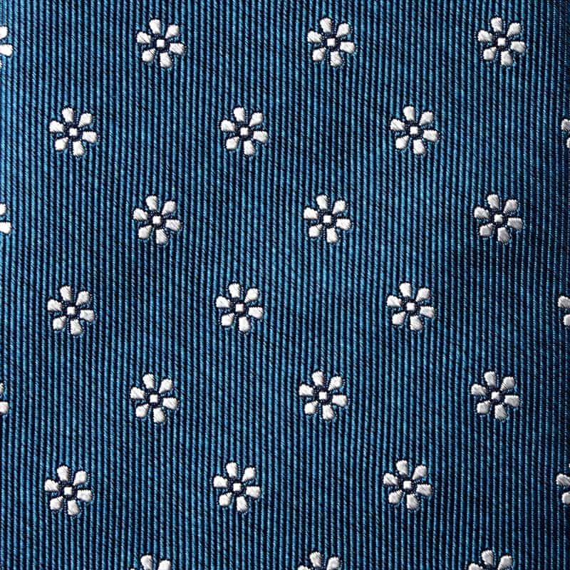 BARNEYS NEW YORK 花小紋柄タイ BLUE