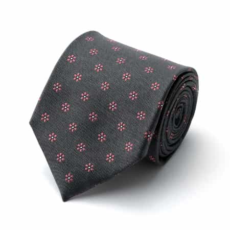 LUIGI BORRELLI＜ルイジボレッリ＞ フラワー小紋柄タイ（2247826
