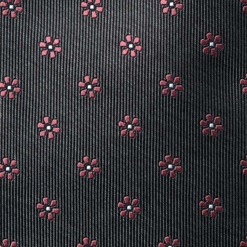 BARNEYS NEW YORK 花小紋柄タイ GRAY