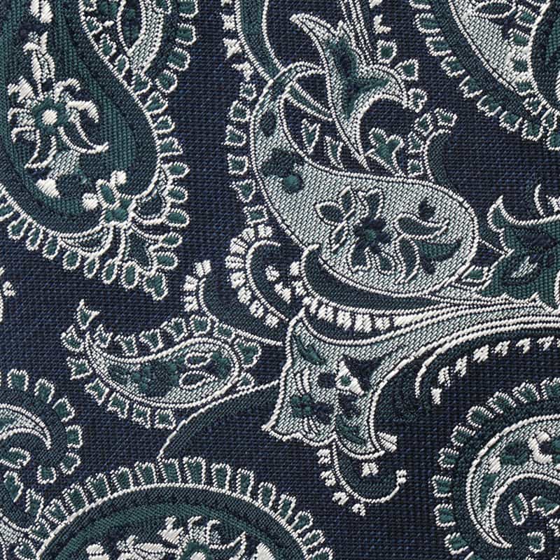 BARNEYS NEW YORK ペイズリー柄タイ NAVY