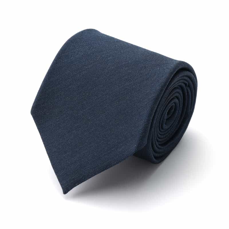 BARNEYS NEW YORK ソリッドタイ NAVY
