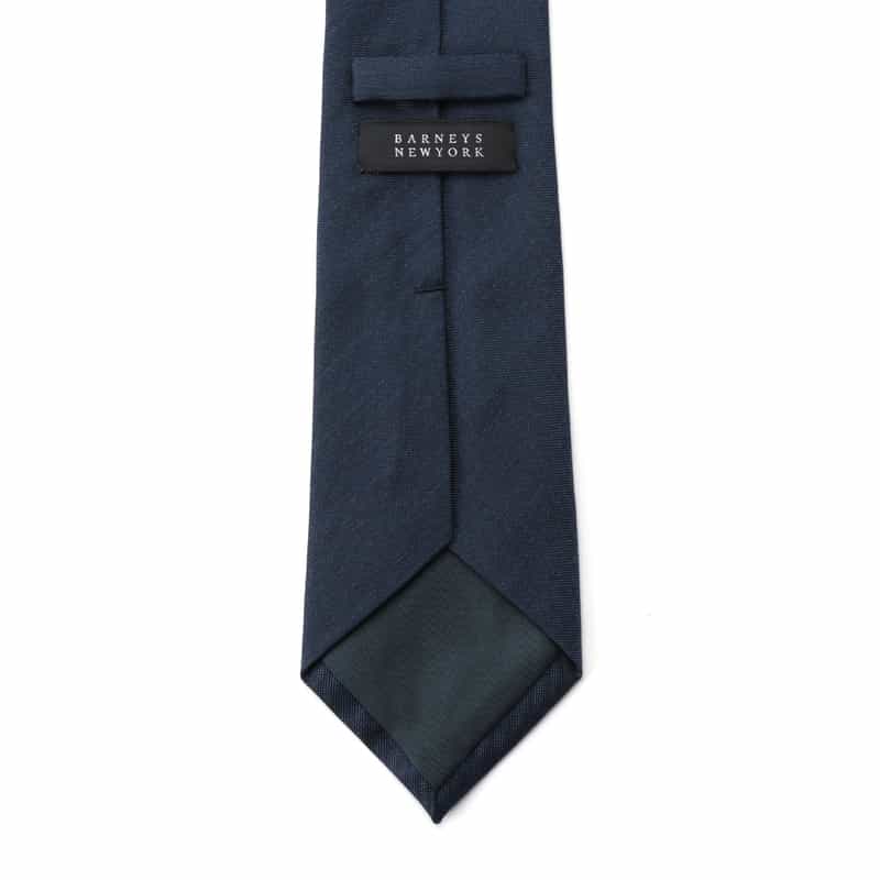 BARNEYS NEW YORK ソリッドタイ NAVY