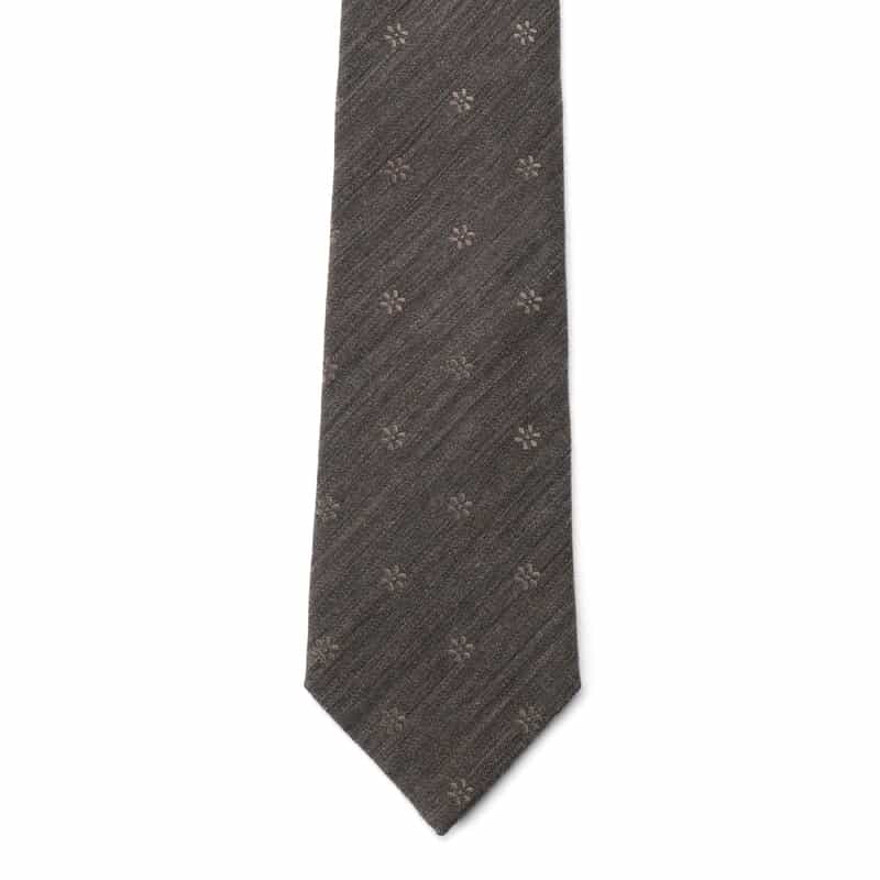 BARNEYS NEW YORK 花小紋柄タイ BEIGE