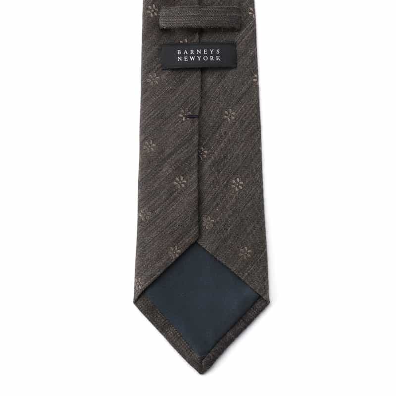 BARNEYS NEW YORK 花小紋柄タイ BEIGE
