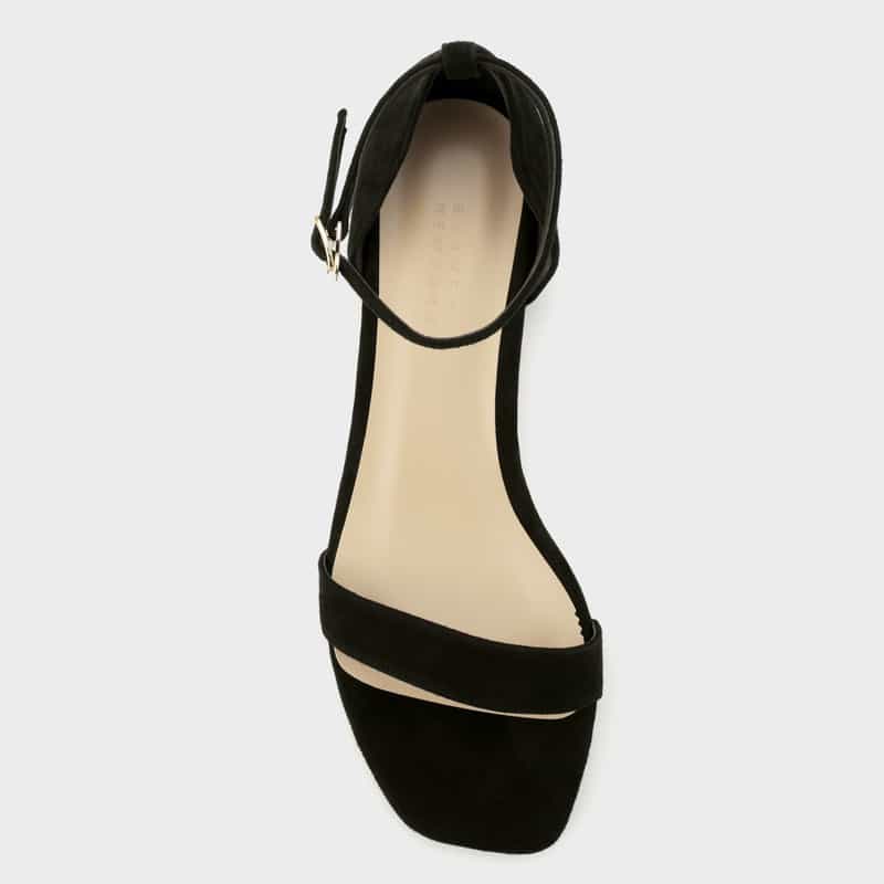 BARNEYS NEW YORK ストラップ付きフラットサンダル BLACK