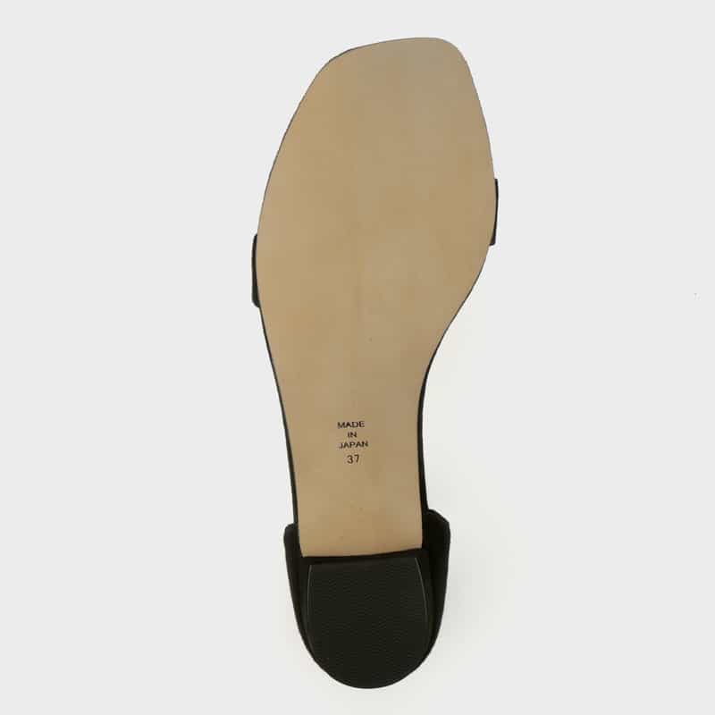 BARNEYS NEW YORK ストラップ付きフラットサンダル BLACK