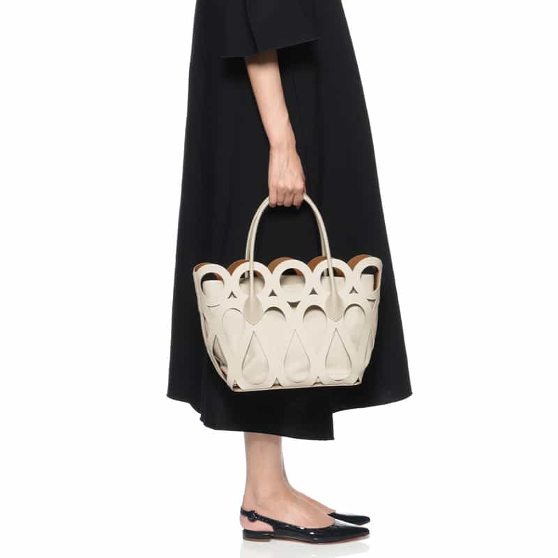 MARY AL TERNA MARYALTERNA＜メアリオルターナ＞ ハンドバッグ"MAZE" IVORY