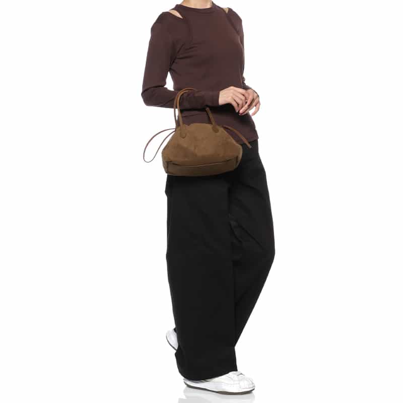 MARY AL TERNA MARYALTERNA＜メアリオルターナ＞ ミニハンドバッグ"WRING" BROWN