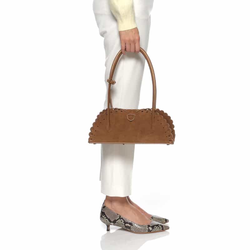 MARY AL TERNA MARYALTERNA＜メアリオルターナ＞ ハンドバッグ "ENSOU" BROWN