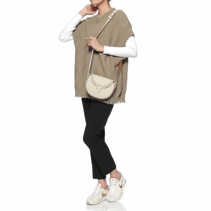 MARY AL TERNA MARYALTERNA＜メアリオルターナ＞ クロスボディバッグ "ENSOU" IVORY