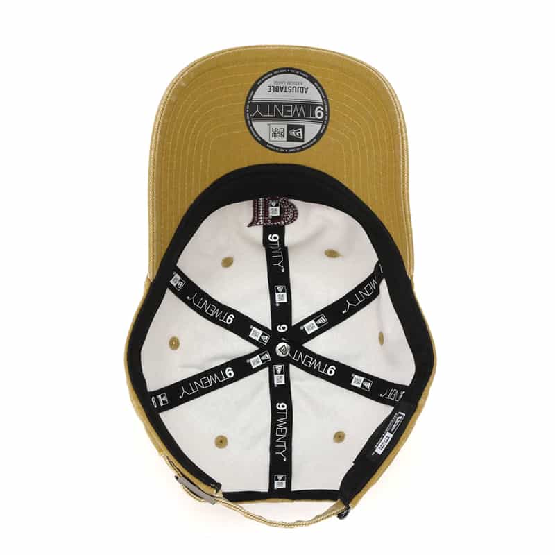 BARNEYS NEW YORK "BARNEYS" NEW ERAコラボレーション ヴィンテージ加工ロゴキャップ BEIGE