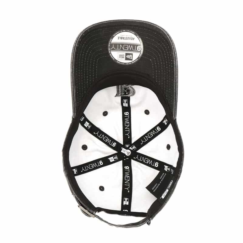 BARNEYS NEW YORK "BARNEYS" NEW ERAコラボレーション ヴィンテージ加工ロゴキャップ BLACK