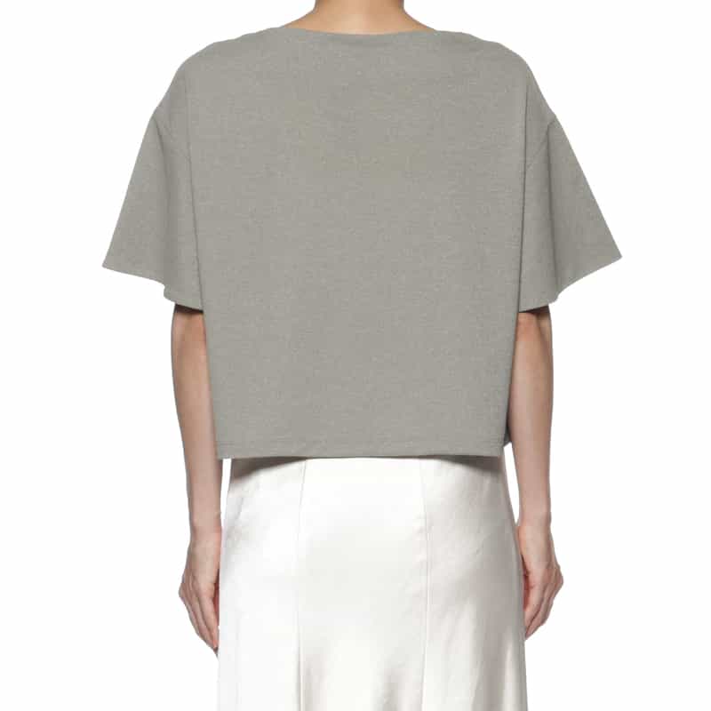 BARNEYS NEW YORK ウォッシャブル フレアスリーブカットソー GRAY