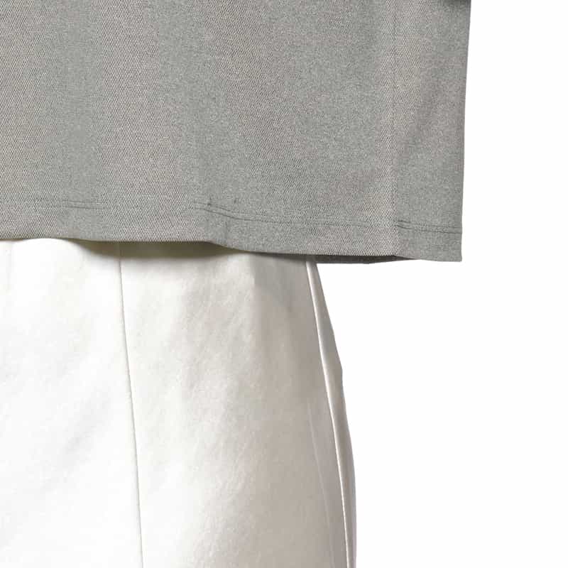 BARNEYS NEW YORK ウォッシャブル フレアスリーブカットソー GRAY