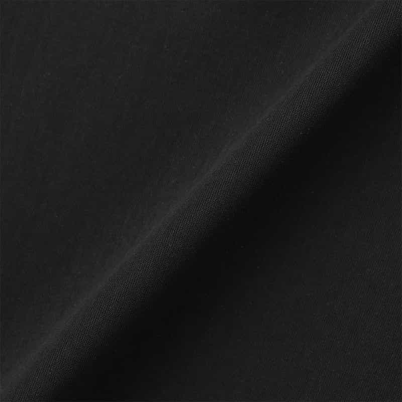 BARNEYS NEW YORK ウォッシャブル キーネックカットソー BLACK