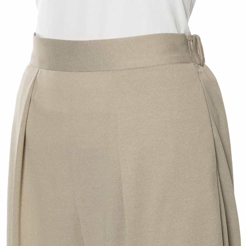 BARNEYS NEW YORK ウォッシャブル タック入りワイドパンツ BEIGE