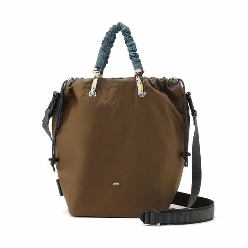 ZATTU ZATTU＜ザッツ＞ 巾着バッグ "CORPY-LQ" LIGHT BROWN