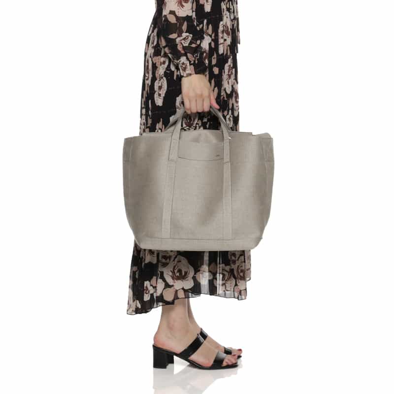 ZATTU ZATTU＜ザッツ＞ トートバッグ "KINAX" LIGHT GRAY