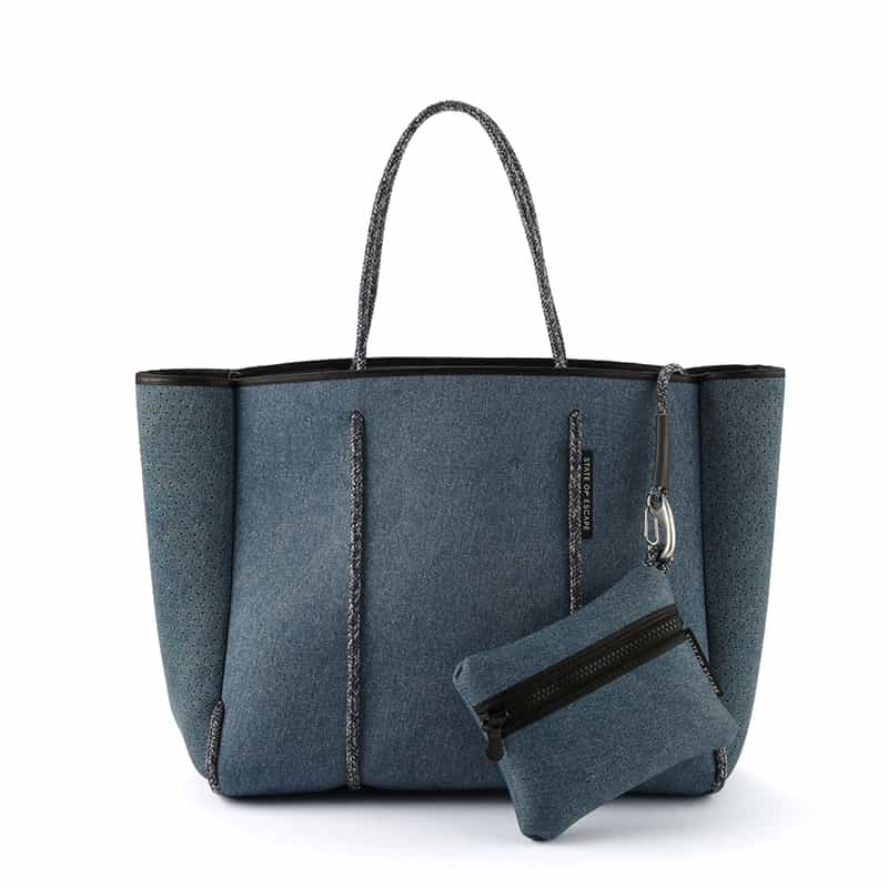 STATE OF ESCAPE STATE OF ESCAPE＜ステート オブ エスケープ＞ トートバッグ "Frying solo"（M） BLUE