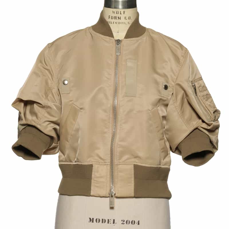 SACAI ハーフスリーブ ナイロンツイルブルゾン BEIGE