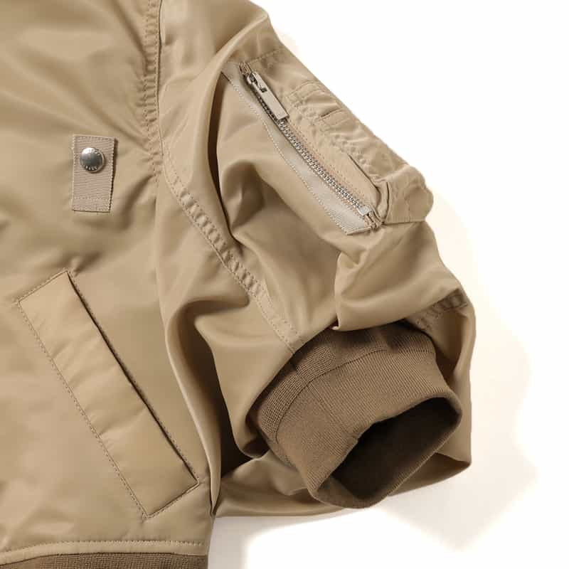SACAI SACAI＜サカイ＞ハーフスリーブ ナイロンツイルブルゾン BEIGE