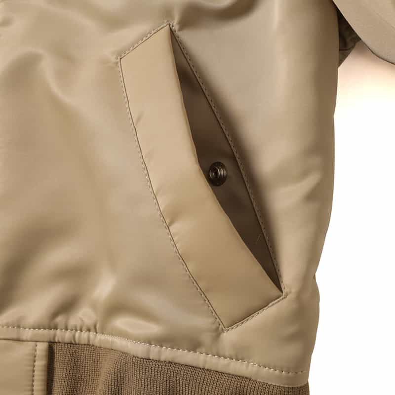 SACAI SACAI＜サカイ＞ハーフスリーブ ナイロンツイルブルゾン BEIGE